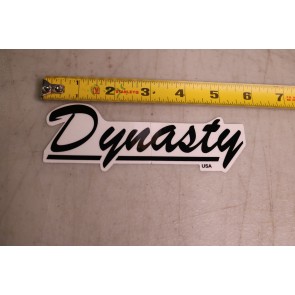 Dynasty Drum Decal Sticker - Small 6" - Black