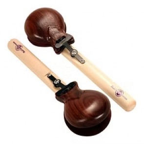 Blank Swamp Cocobolo Pro Concert Castanets on maple handles