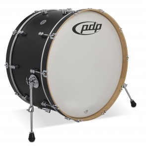 PDP Concept Classic Maple Bass Drum, 14x26, Ebony Stain w/Ebony Stain Hoops and Chrome Hardware