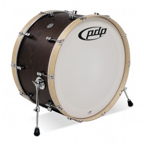 PDP Concept Classic Maple Bass Drum, 14x26, Walnut Stain w/Natural Hoops and Chrome Hardware