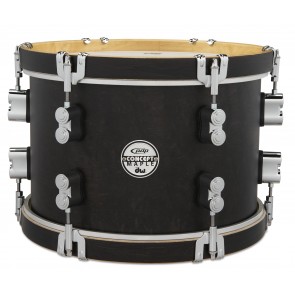PDP Concept Classic Maple Suspended Tom, 8x12, Ebony Stain w/Ebony Stain Hoops and Chrome Hardware