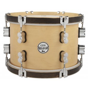 PDP Concept Classic Maple Suspended Tom, 8x12, Natural w/Walnut Stain Hoops and Chrome Hardware