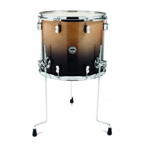 PDP Concept Series Birch Floor Tom, 14x16, Natural to Charcoal Fade w/Chrome Hardware