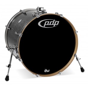 PDP Concept Series Maple Bass Drum, 18x22, Black Sparkle w/Chrome Hardware
