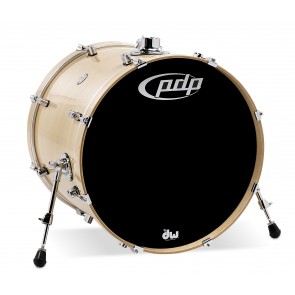 PDP Concept Series Maple Bass Drum, 18x22, Natural Lacquer w/Chrome Hardware