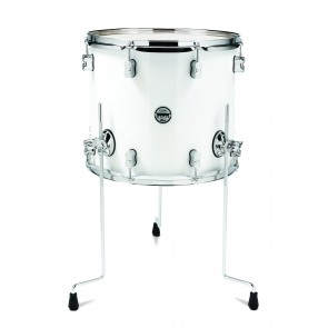 PDP Concept Series Maple Floor Tom, 14x16, Pearlescent White w/Chrome Hardware