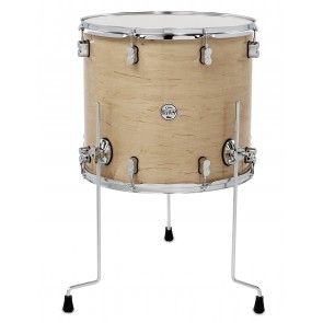 PDP Concept Series Maple Floor Tom, 16x18, Natural Lacquer w/Chrome Hardware
