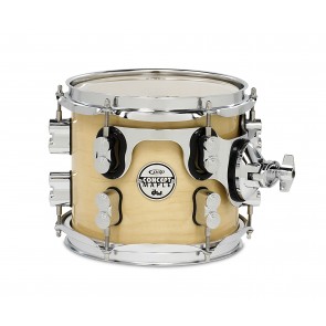 PDP Concept Series Maple Suspended Tom, 7x8, Natural Lacquer w/Chrome Hardware