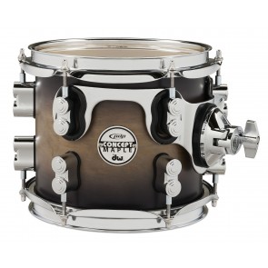 PDP Concept Series Maple Suspended Tom, 7x8, Satin Charcoal Burst w/Chrome Hardware