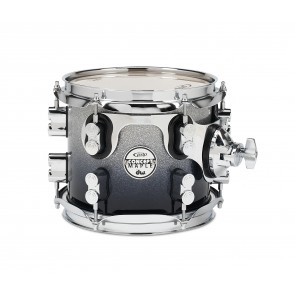 PDP Concept Series Maple Suspended Tom, 7x8, Silver to Black Fade w/Chrome Hardware