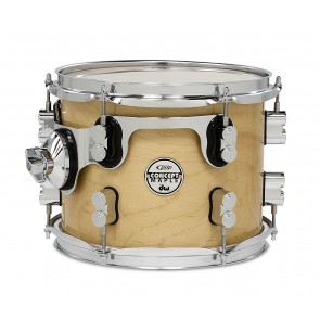 PDP Concept Series Maple Suspended Tom, 8x10, Natural Lacquer w/Chrome Hardware