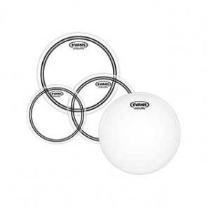 Evans EC2S Clear Fusion Pack (10", 12", 14") with 14" HD Dry Snare Batter Drum Heads