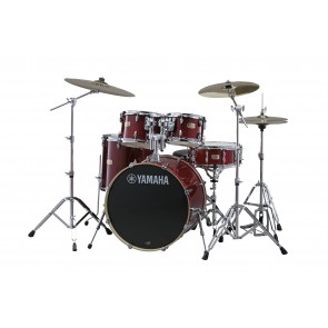 Yamaha SBP0F57 5-Piece Stage Custom Birch Drum Set - Cranberry Red