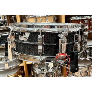 USED 5x14” Black Sparkle Ludwig Acrolite Snare Drum