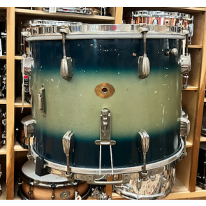 USED VINTAGE 16” Slingerland Field Snare Drum, Blue & Silver Duco Finish
