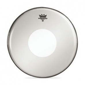 Remo 24" Smooth White Controlled Sound Bass Drumhead w/ White Dot On Top