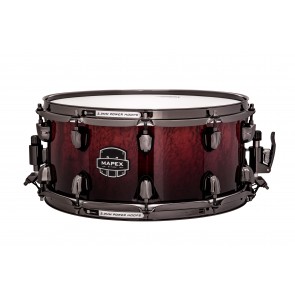 Mapex Saturn MH Exotic 14" x 6.5" Snare Cherry Mist Rosewood Burl
