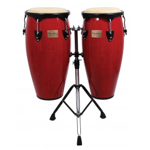 Tycoon Percussion 10 & 11 Red Finish With Double Stand 2 Box Set
