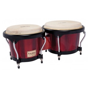 Tycoon Percussion 7 & 8 1/2 Artist Series Hand Painted Bongos - Red Finish