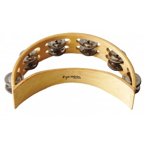 Tycoon Percussion Wooden Moon Tambourine