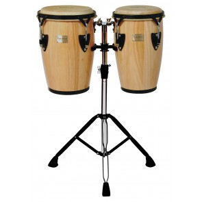 Tycoon Percussion 8 & 9 Junior Congas With Double Stand - Natural Finish