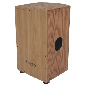 Tycoon Percussion 29 Roundback Series American Ash Cajon With Red Oak Front Plate