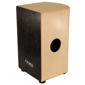 Tycoon Percussion 29 Roundback Series Cajon With Black Makah Burl Front Plate