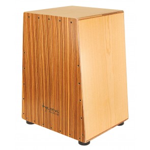 Tycoon Percussion Vertex Series Cajon With American Ash Body And Zebrano Front Plate