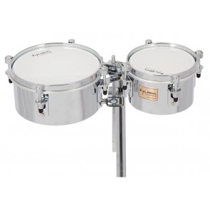 Tycoon Percussion 6 & 8 Chrome Shell Mini Timbales - Universal Mounting Bracket Included