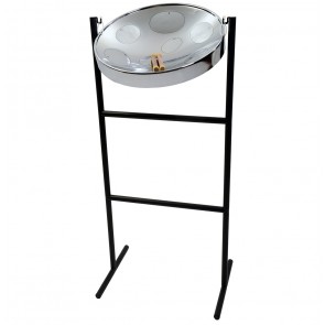 Jumbie Jam Steel Drum Kit with Tube Floor Stand - Chrome Pan