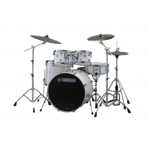 Yamaha SBP2F56W 5-Piece Stage Custom Birch Drum Set with Hardware - Pure White