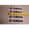 Yamaha Drum Decal Sticker - Pack of 4 - Small 5" - Black