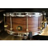 Noble and Cooley 6x14 Classic Walnut Snare Drum, Clear Matte Finish, Brass Hardware, Flanged Chrome Hoops