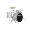 Ludwig Accent Drive Drum Set - Complete w/ Hardware and Cymbals - Silver Sparkle - LC19515